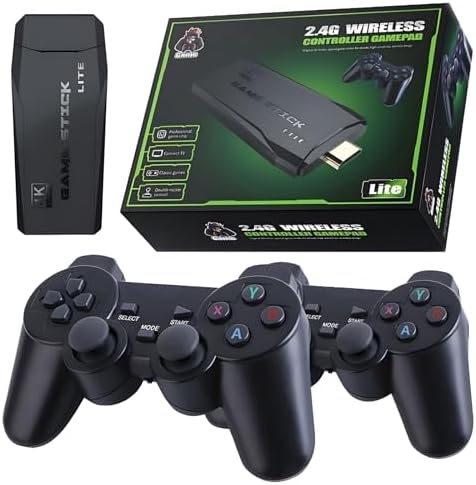 GAME RETRÔ STICK 4K, ORIGINAL, VERSÃO ATUALIZADA, 20 MIL JOGOS, COM 2 CONTROLES SEM FIO