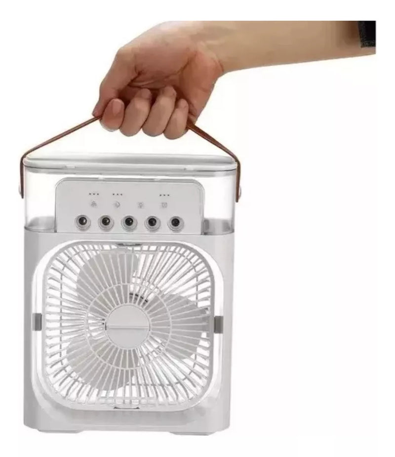 Mini Ar Condicionado e Umidificador Portátil 4 em 1 Fresh Wind