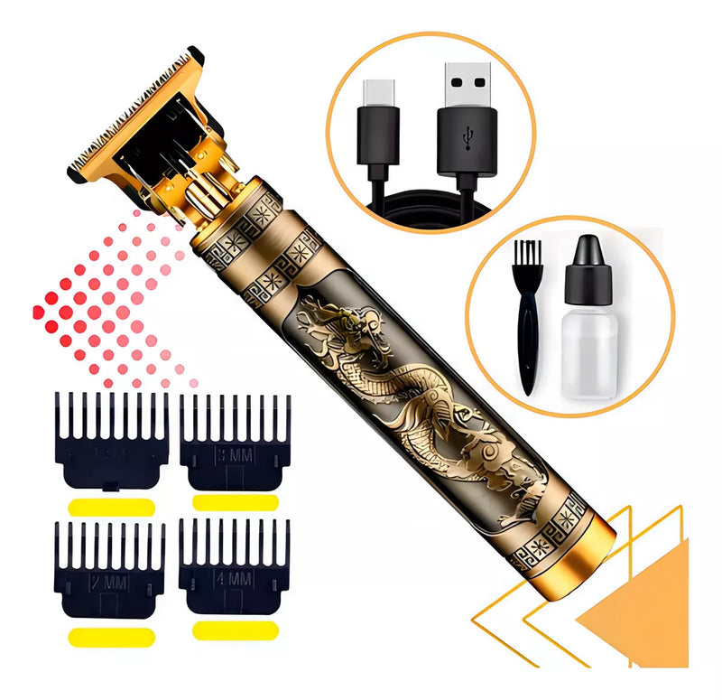 Maquina Cortar Cabelo e Barbear Sem Fio Premium afiada longa
