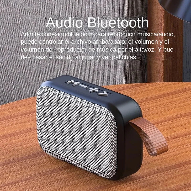Mini caixa alto-falantes portáteis, ao ar livre bluetooth 5.0, 3d estéreo, leitor de música, surround, caixa de som alta definição