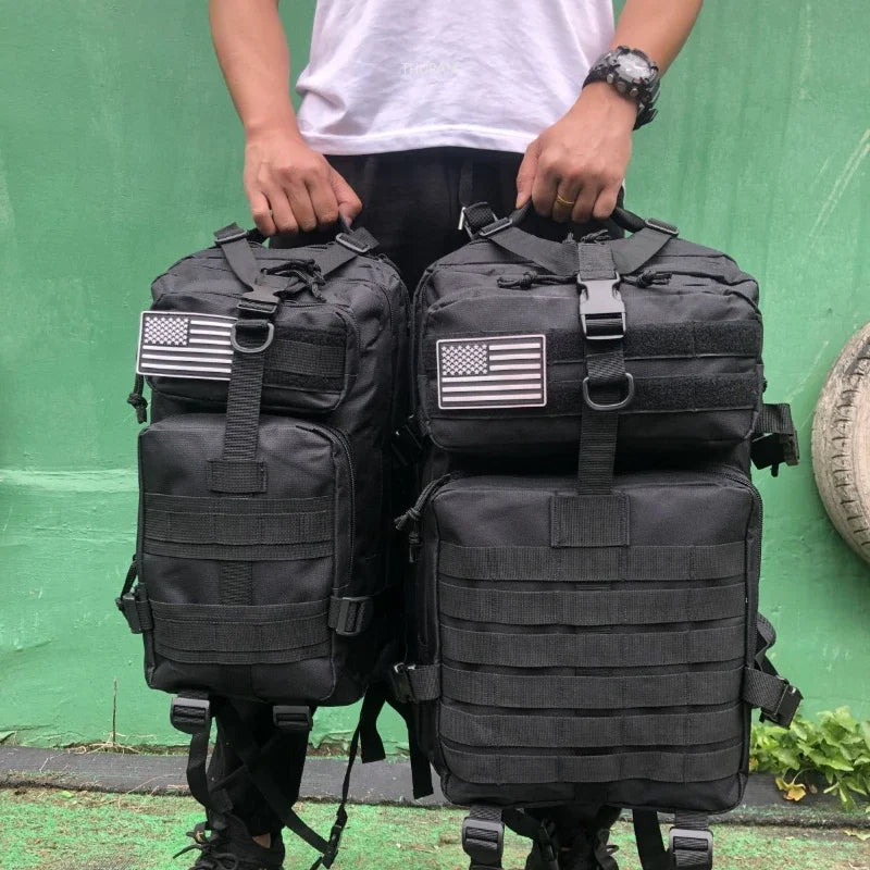 Mochila 25L/50L,  Nylon, À Prova D 'Água, Para Pesca, Caça, Camping, Bolsa,  Esportes, Táticos, Acampamento, Caminhadas e rapel .